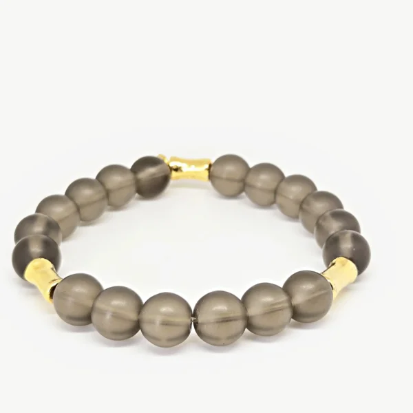 Smoky Quartz — Women's Natural Stone Bracelet, Mika Parker