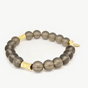 Smoky Quartz — Women's Natural Stone Bracelet, Mika Parker