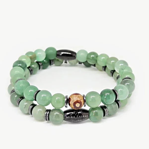 Aventurine & Hematite Dzi Eye