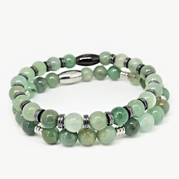 Aventurine — Natural Stone Bracelet Set, Mika Parker