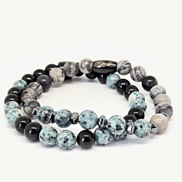 Black Onyx & Blue Jasper