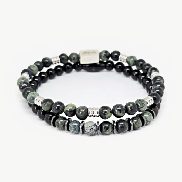 Black Tourmaline & Kambaba Jasper