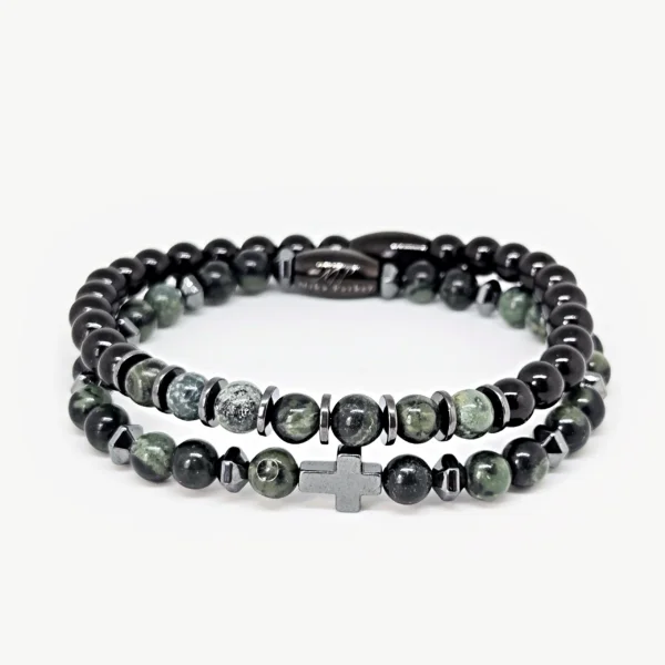 Black Tourmaline & Kambaba Jasper