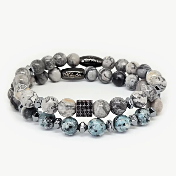 Blue & Gray Jasper with Magnetite