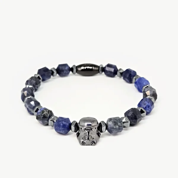 Blue Sodalite — handmade gemstone bracelet by Mika, Tbilisi