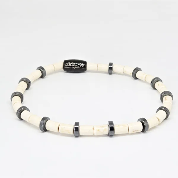 Imitation Turquoise & Hematite Tube