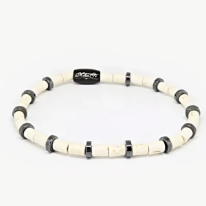 Imitation Turquoise Black — Men's Handmade Bracelet, Mika Parker