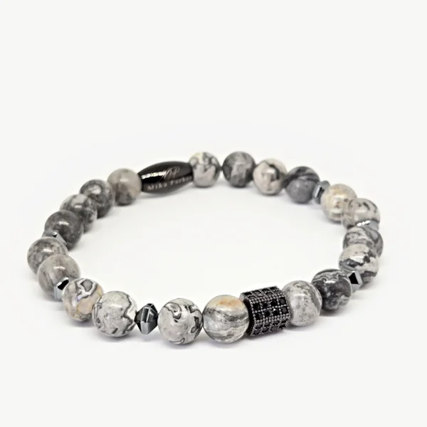 Jasper — Men's Natural Stone Bracelet, Mika Parker