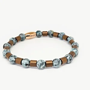 Jasper, Brown Hematite — Men's Natural Stone Bracelet, Mika Parker