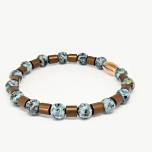 Jasper, Brown Hematite — Men's Natural Stone Bracelet, Mika Parker