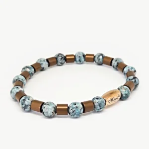 Jasper, Brown Hematite — Men's Natural Stone Bracelet, Mika Parker
