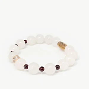 Pink Quartz — handmade gemstone bracelet by Mika, Tbilisi