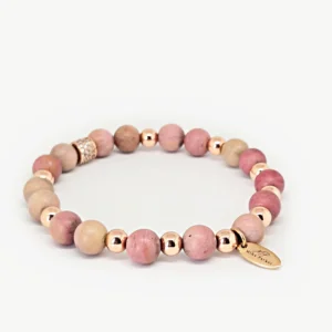 Rhodochrosite — Women's Natural Stone Bracelet, Mika Parker