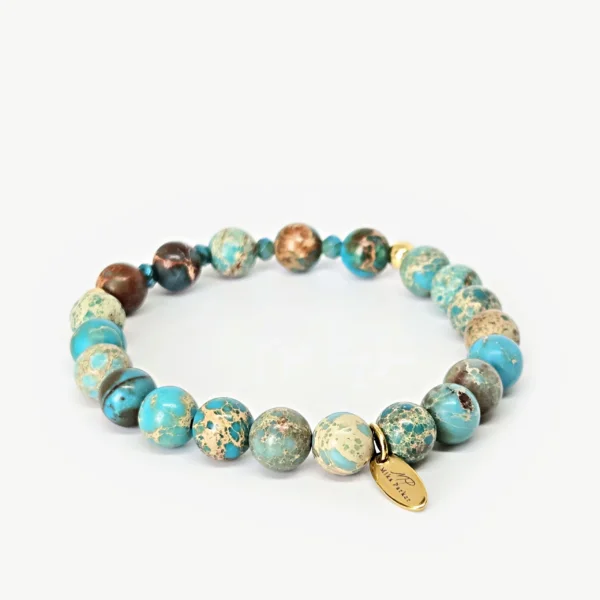 Volcanic Regolith — handmade gemstone bracelet by Mika, Tbilisi