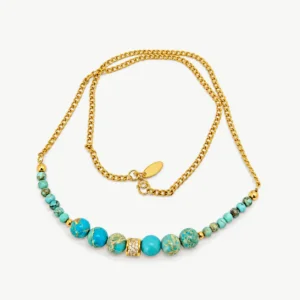 Blue Regolite — Natural Stone Necklace, Mika Parker