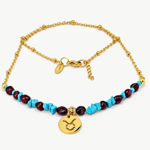 Taurus — Zodiac Necklace with Natural Stones, Mika Parker